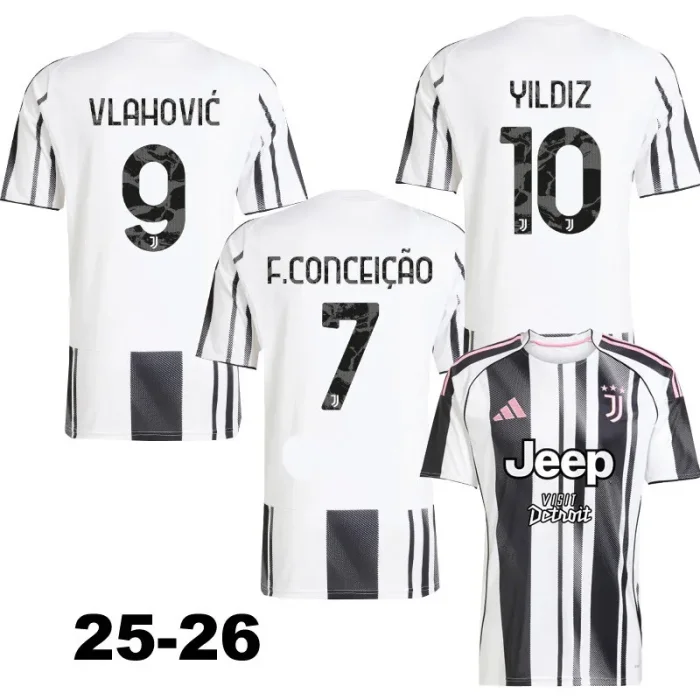 25-26 Juventus Home Kids Player Version Soccer Jersey (球员童装)