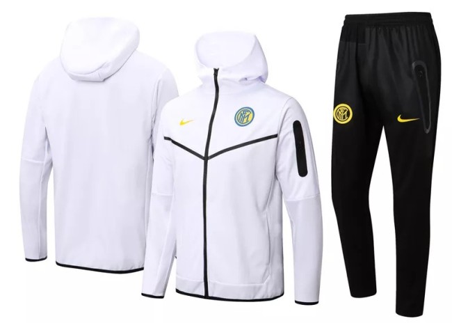 22-23 Inter Milan White Hoodie Jacket Tracksuit#F394