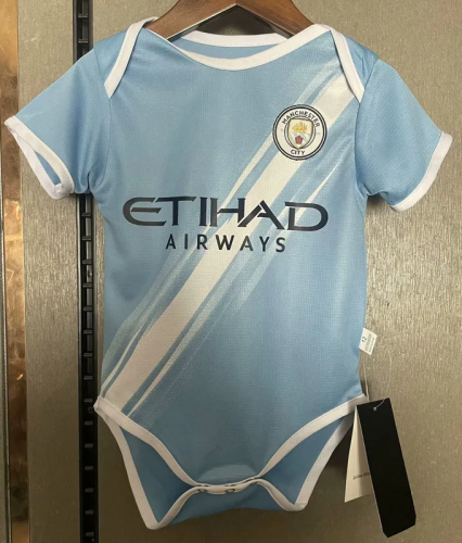 25-26 Manchester City Home Baby Infant Crawl Suit