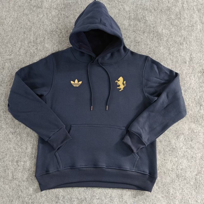 2024 Juventus Navy blue Fleece Hoodie