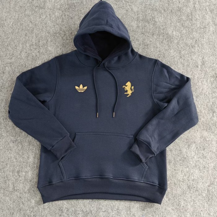 2024 Juventus Navy blue Fleece Hoodie
