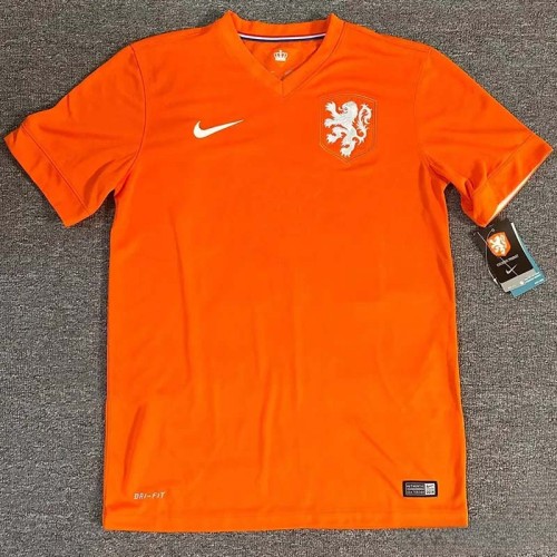 2014  Netherlands Home Retro Soccer Jersey