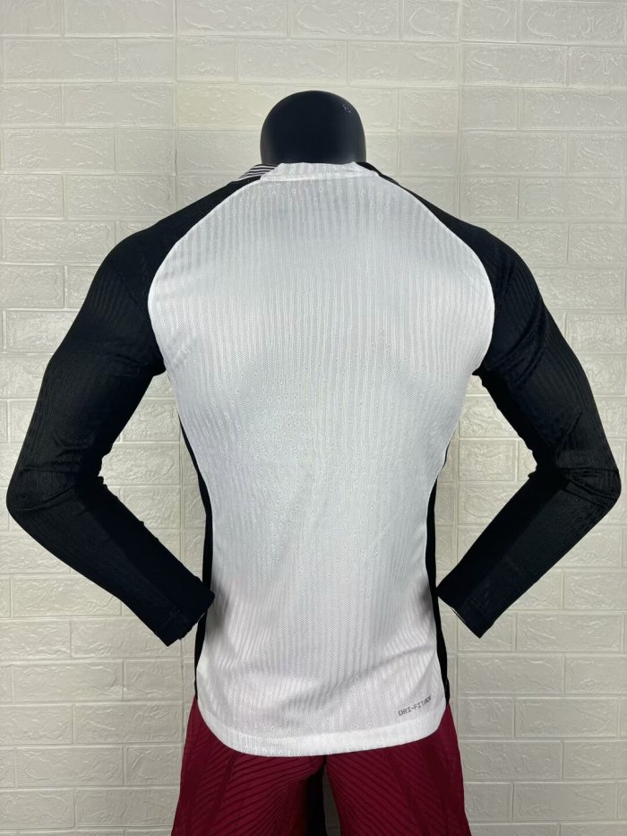 25-26 Corinthians Home Long Sleeve Player Version Soccer Jersey