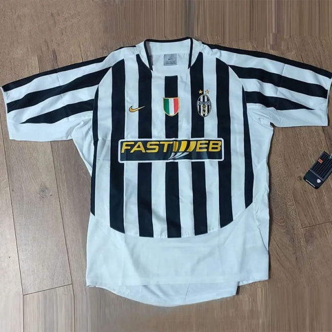 2003-2004 Juventus Home Retro Soccer Jersey