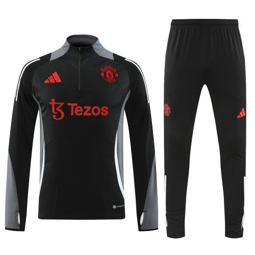 24-25 Manchester United High Quality Half Pull Tracksuit