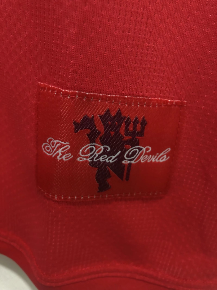 2007-2008 Manchester United Home League Edition Retro Soccer Jersey