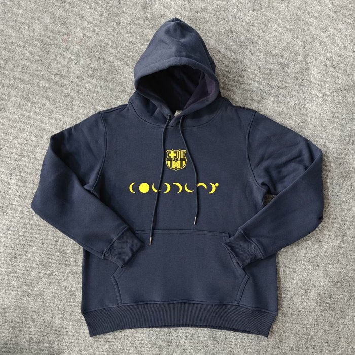 2024 Barcelona Dark blue Fleece Hoodie