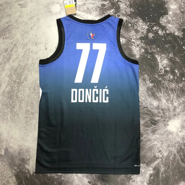 2023 ALL STAR DONCIC #77 Blue Top Quality Hot Pressing NBA Jersey
