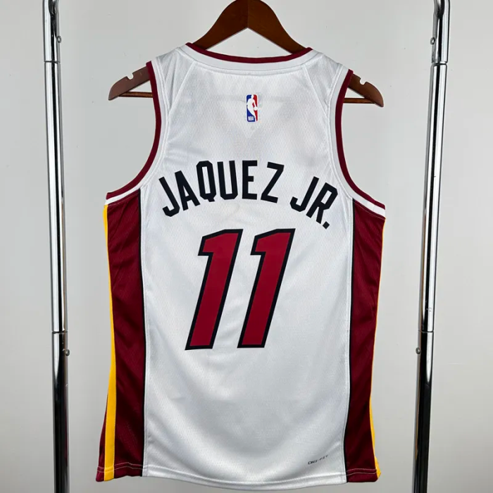 22-23 HEAT JAQUEZ JR. #11 White Top Quality Hot Pressing NBA Jersey
