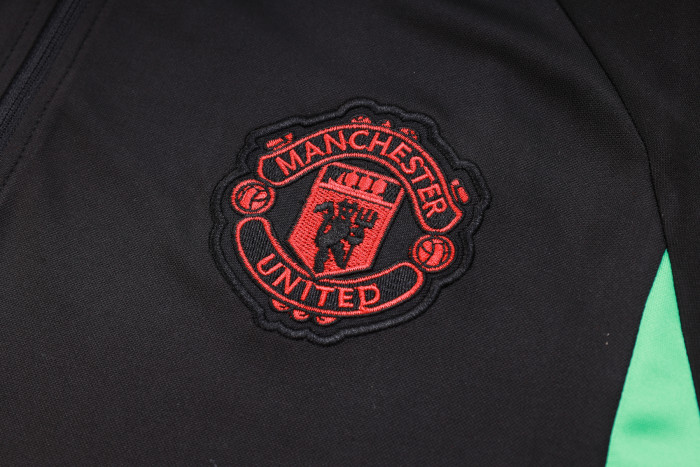 23-24 Manchester United High Quality Half Pull Tracksuit