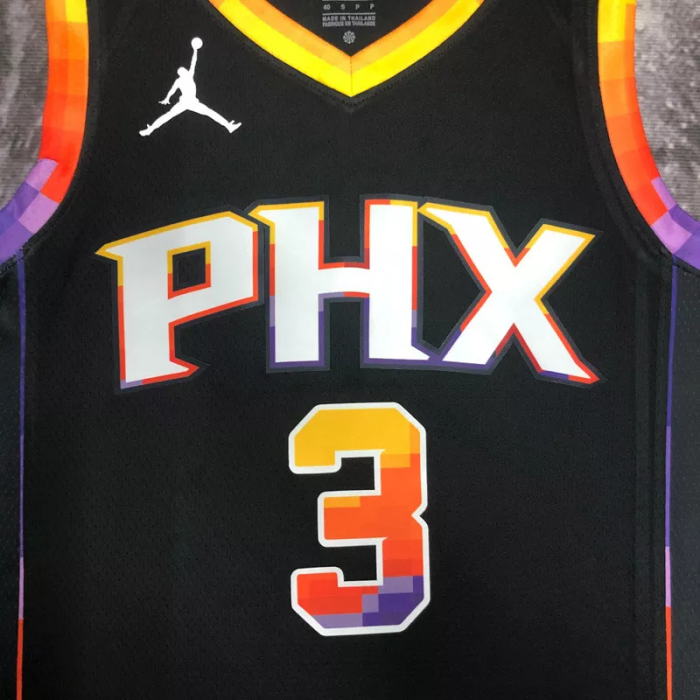 22-23 SUNS PAUL #3 Black Top Quality Hot Pressing NBA Jersey (Trapeze Edition)