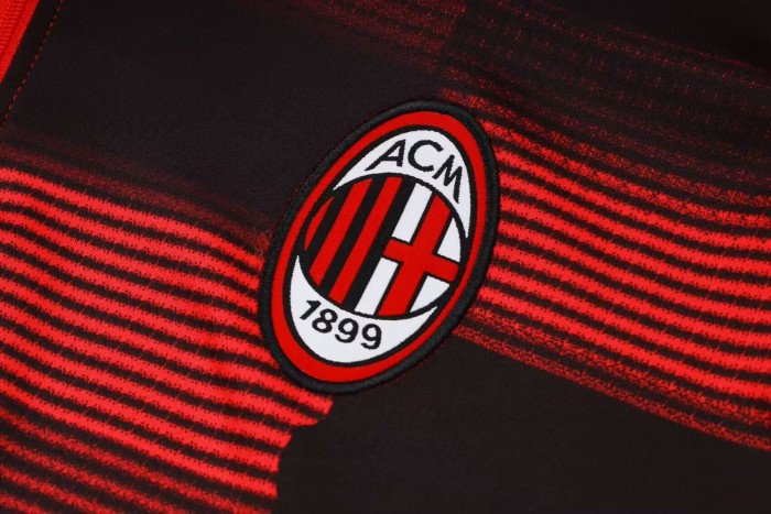 24-25 AC Milan High Quality Half Pull Tracksuit