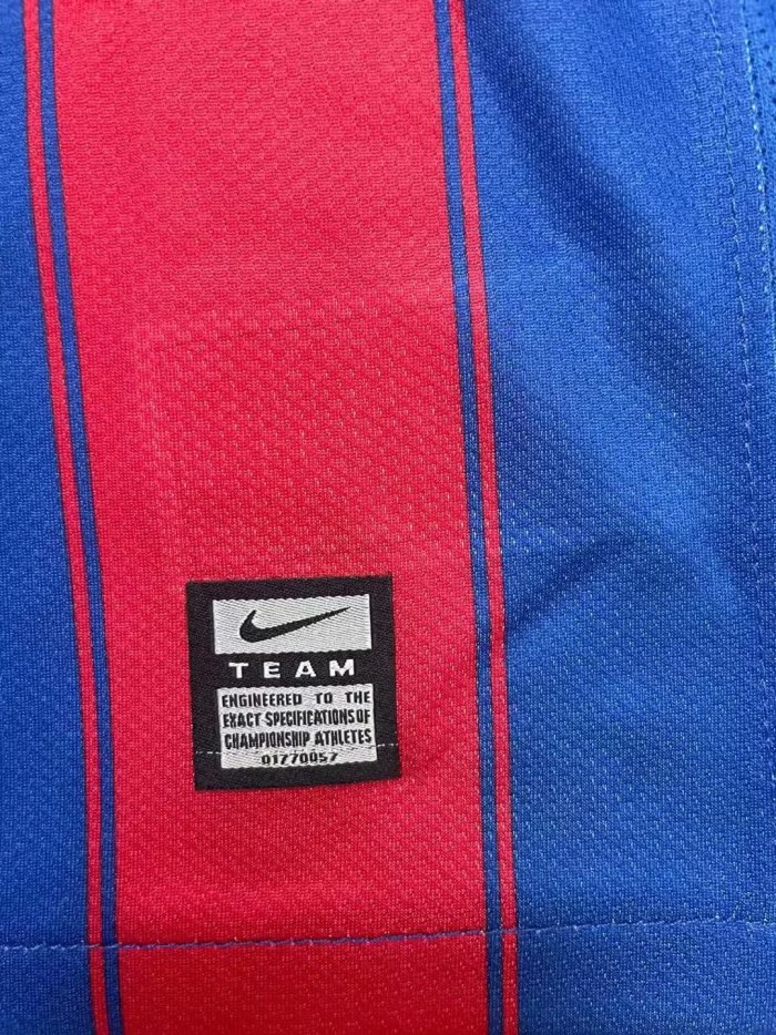 2009-2010 Barcelona Home Long sleeves Retro Soccer Jersey