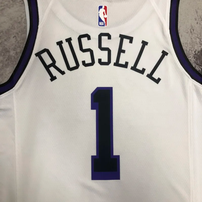 22-23 LAKERS RUSSELL #1 White City Edition Top Quality Hot Pressing NBA Jersey