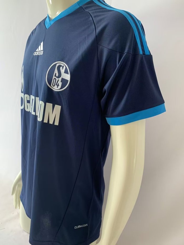 2001 Schalke Blue Retro Soccer Jersey