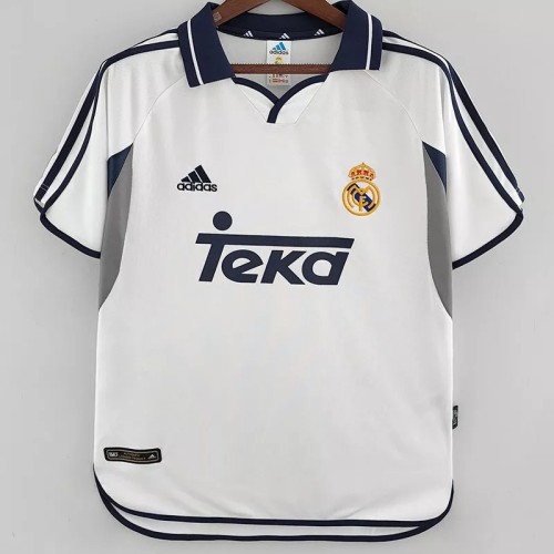 2000-2001 Real Madrid Home Retro Soccer Jersey