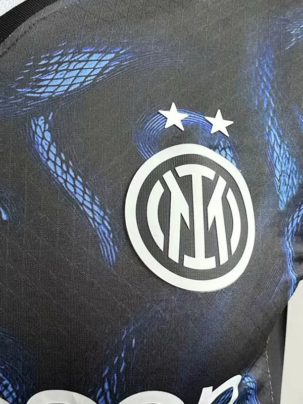 25-26 Inter Milan Black Special Edition Player Version Soccer Jersey (蛇纹)