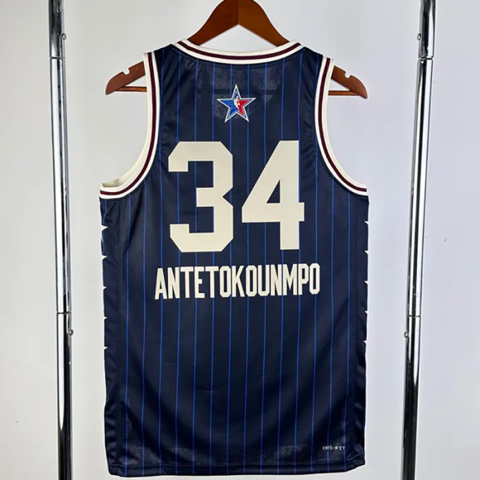 23-24 ALL-STAR ANTETOKOUNMPO #34 Blue Top Quality Hot Pressing NBA Jersey