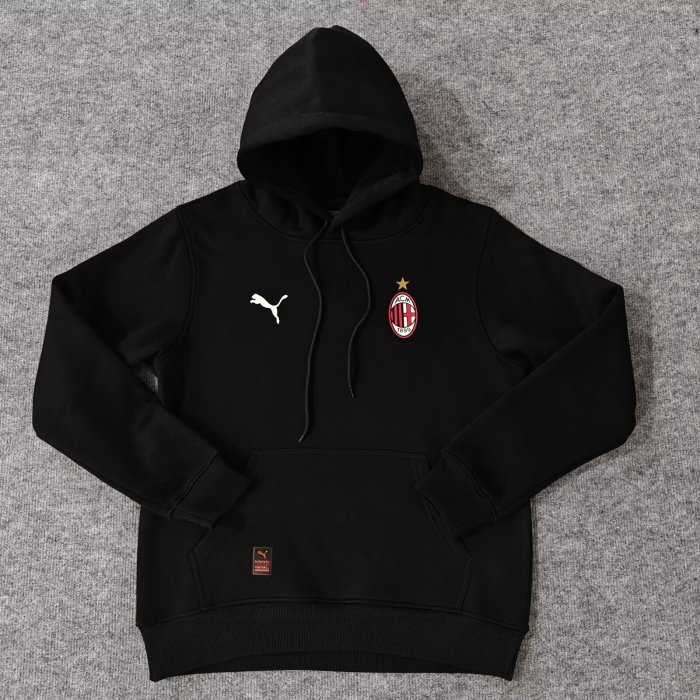 2024 AC Milan Black Fleece Hoodie
