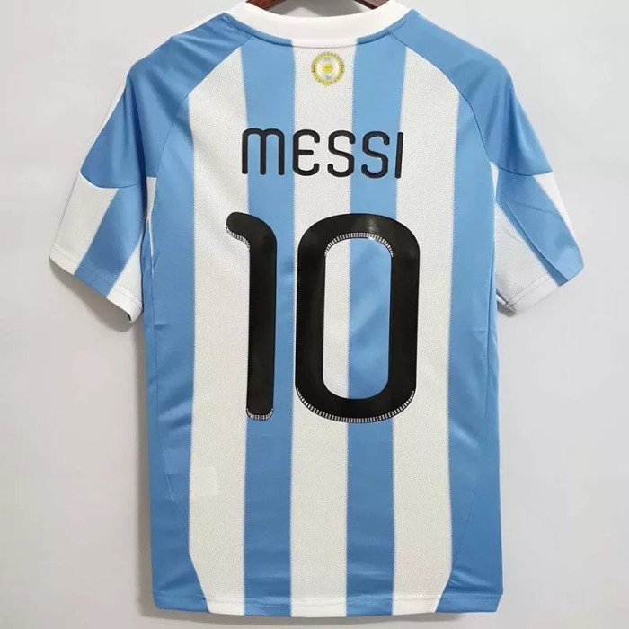 2010 Argentina Home Retro Soccer Jersey
