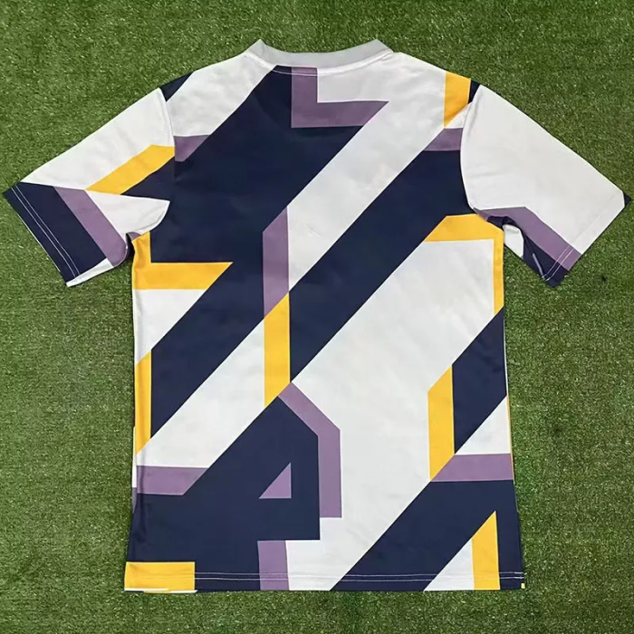 2024 Real Madrid Black White Yellow Special Edition Fans Training Shirts