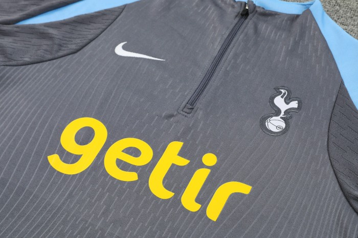 24-25 Tottenham Hotspur High Quality Half Pull Tracksuit