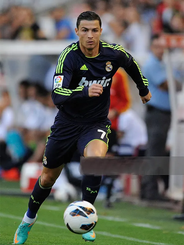 2012-2013 Real Madrid Away Player Version  Long Sleeve Retro Soccer Jersey 长袖球员