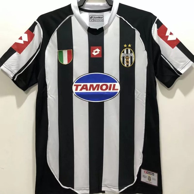 2002-2003 Juventus Home Retro Soccer Jersey