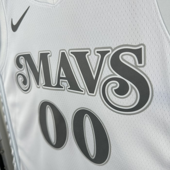 24-25 Dallas Mavericks CHRISTIE #00 White City Edition Top Quality Hot Pressing NBA Jersey