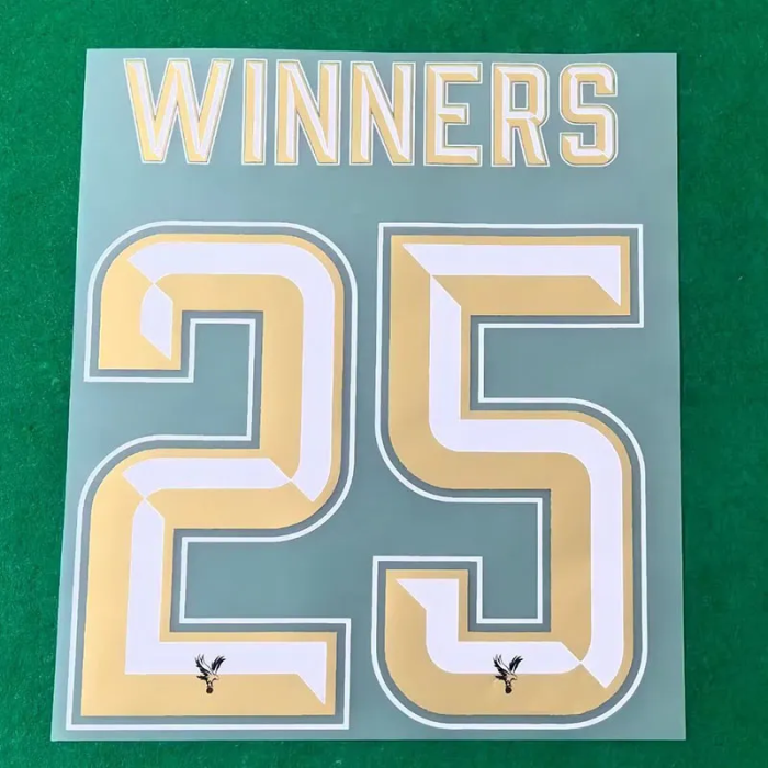 24-25 Crystal Palace Home Print Winners #25 Fans Soccer Jersey