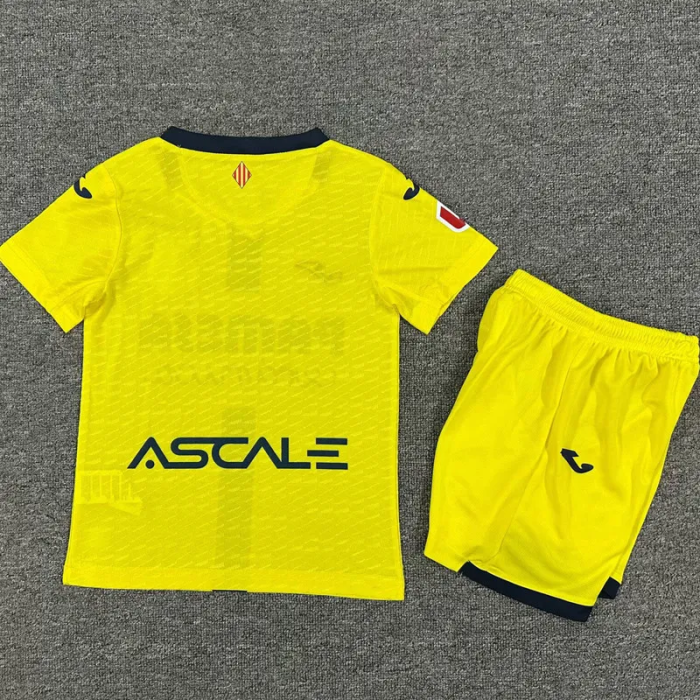 25-26 Villarreal Home Kids Soccer Jersey