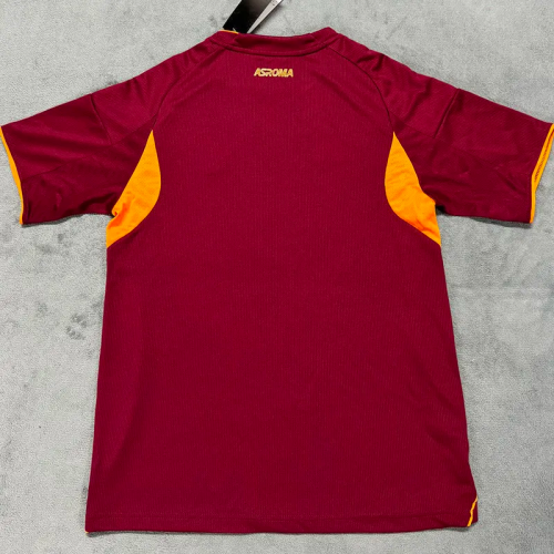 25-26 Roma Home Fans Soccer Jersey*带广告