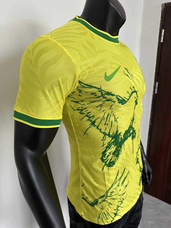 25-26 Brazil Yellow Special Edition Player Version Soccer Jersey