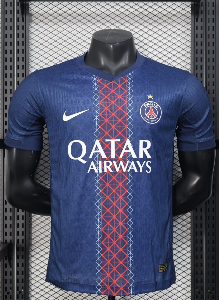 25-26 Paris Saint-Germain Home Player Version Soccer Jersey*带星
