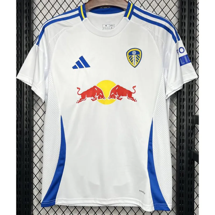24-25 Leeds United Home Print Champions #25 amt Fans Soccer Jersey