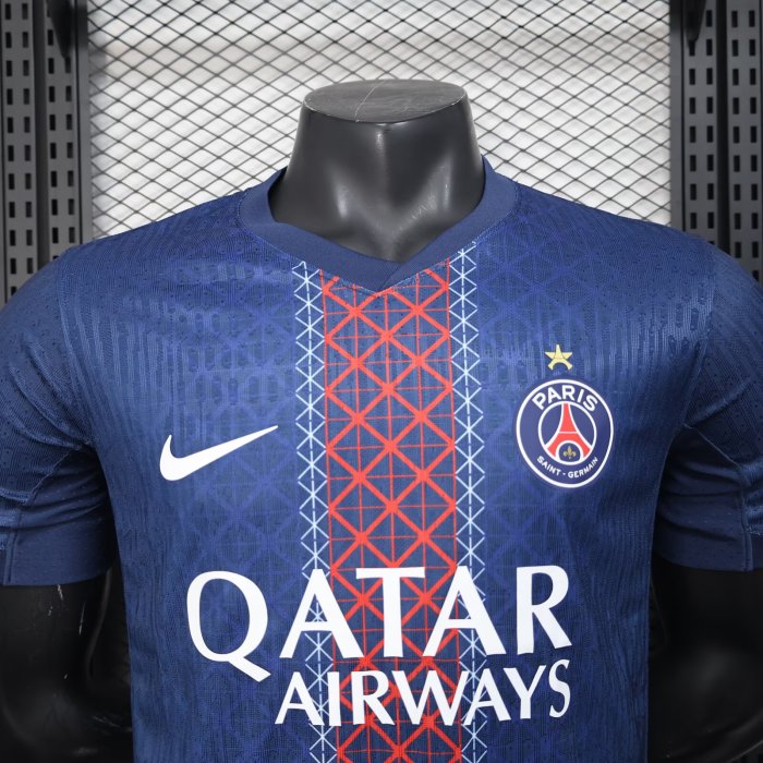 25-26 Paris Saint-Germain Home Player Version Soccer Jersey*带星