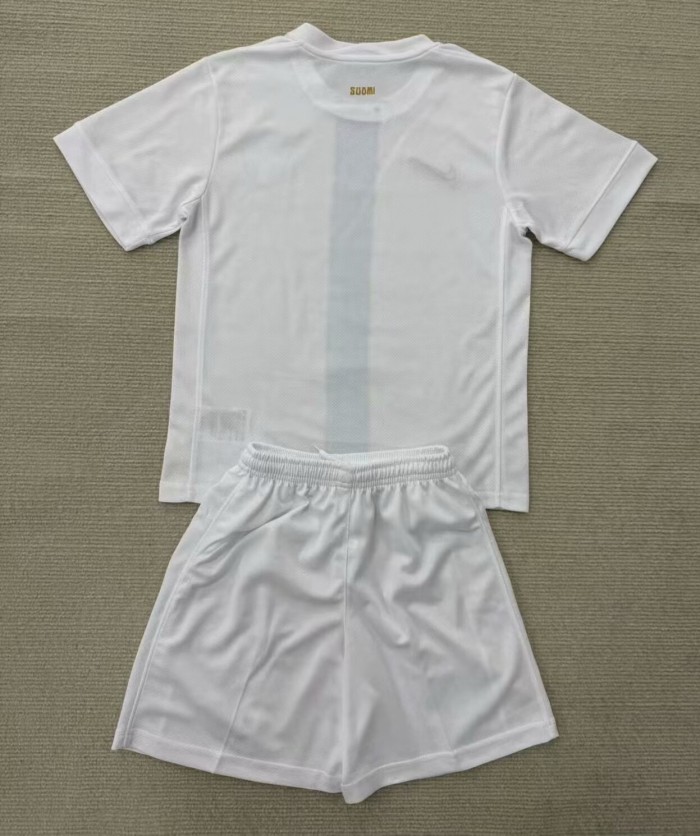 25-26 Finland Home Kids Soccer Jersey