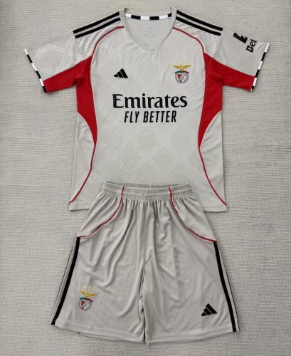25-26 Benfica Away Kids Soccer Jersey