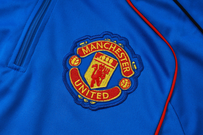 25-26 Manchester United High Quality Half Pull Tracksuit