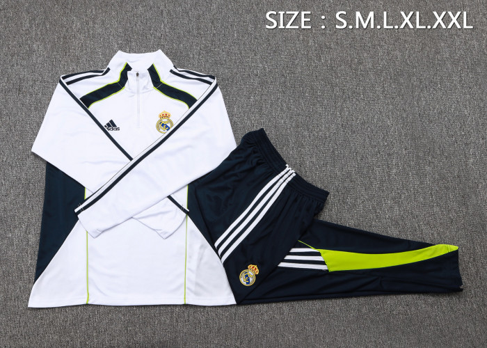 25-26 Real Madrid High Quality Half Pull Tracksuit