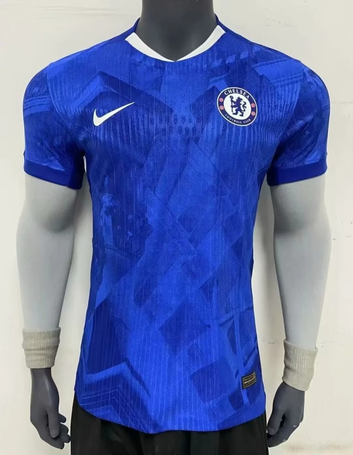 25-26 Chelsea Home Print World Champions #25 Player Version Soccer Jersey