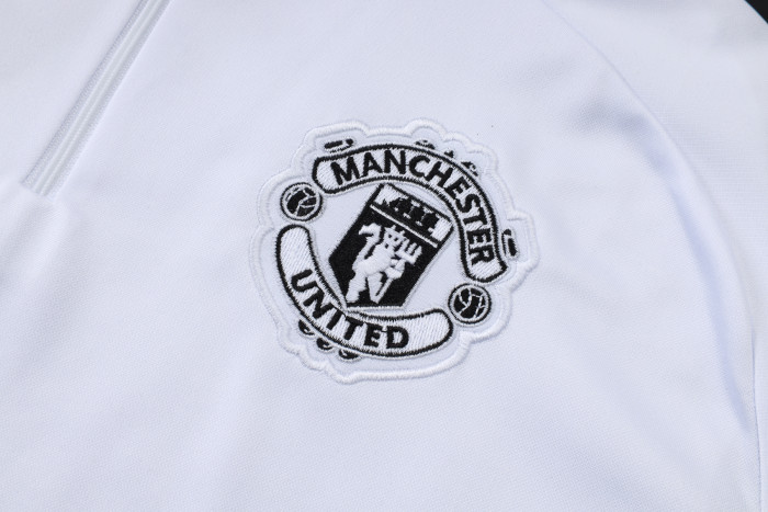 25-26 Manchester United High Quality Half Pull Tracksuit