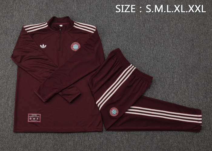 25-26 Bayern High Quality Half Pull Tracksuit