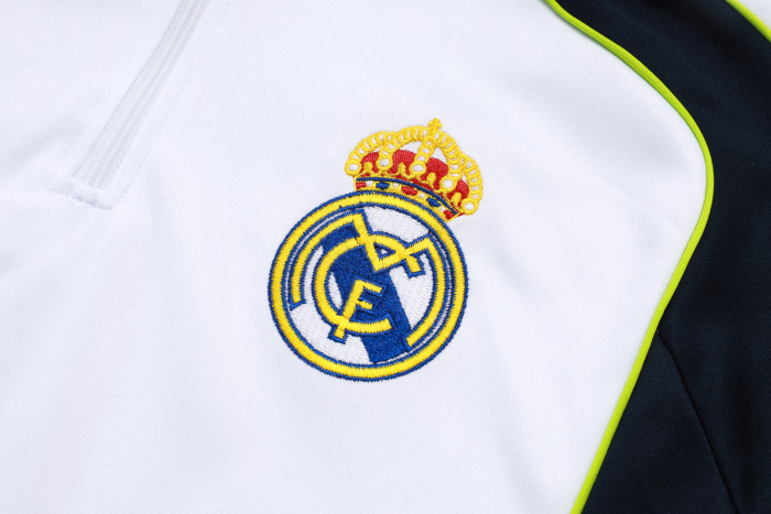 25-26 Real Madrid High Quality Half Pull Tracksuit