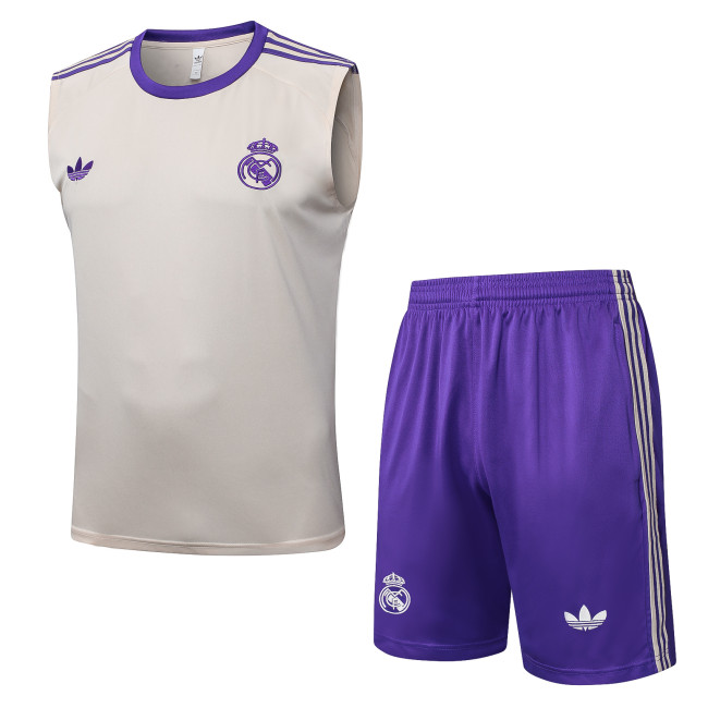 25-26 Real Madrid High Quality Tank Top And Shorts Suit