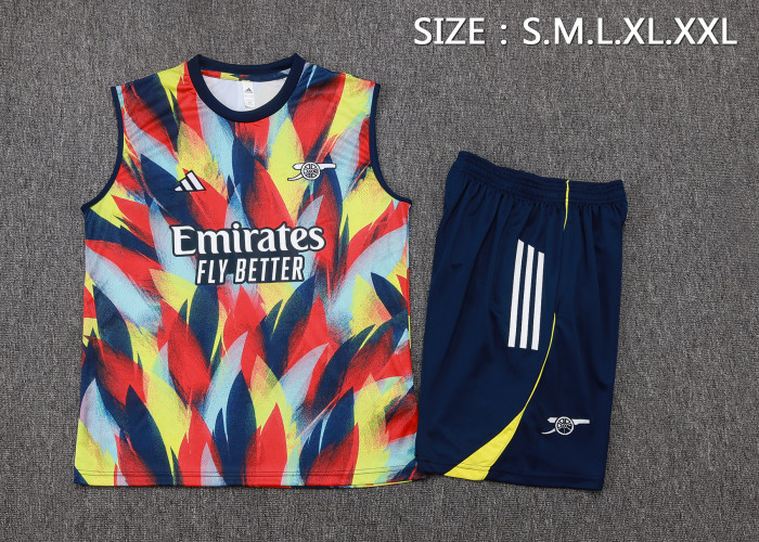 25-26 Arsenal High Quality Tank Top And Shorts Suit