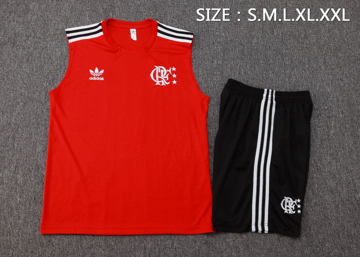 25-26 Flamengo High Quality Tank Top And Shorts Suit