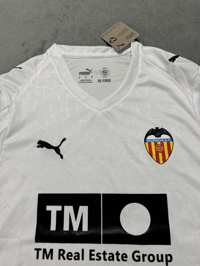 25-26 Valencia Home Fans Soccer Jersey*带广告