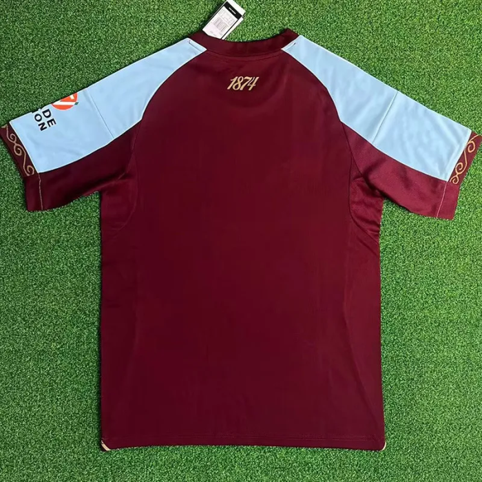 25-26 Aston Villa Home Fans Soccer Jersey
