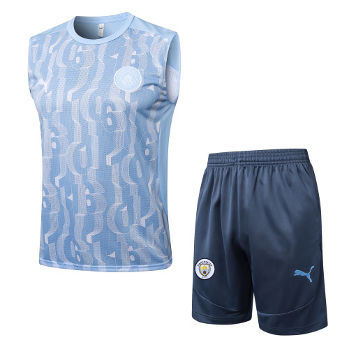 24-25 Manchester City High quality Tank Top And Shorts Suit